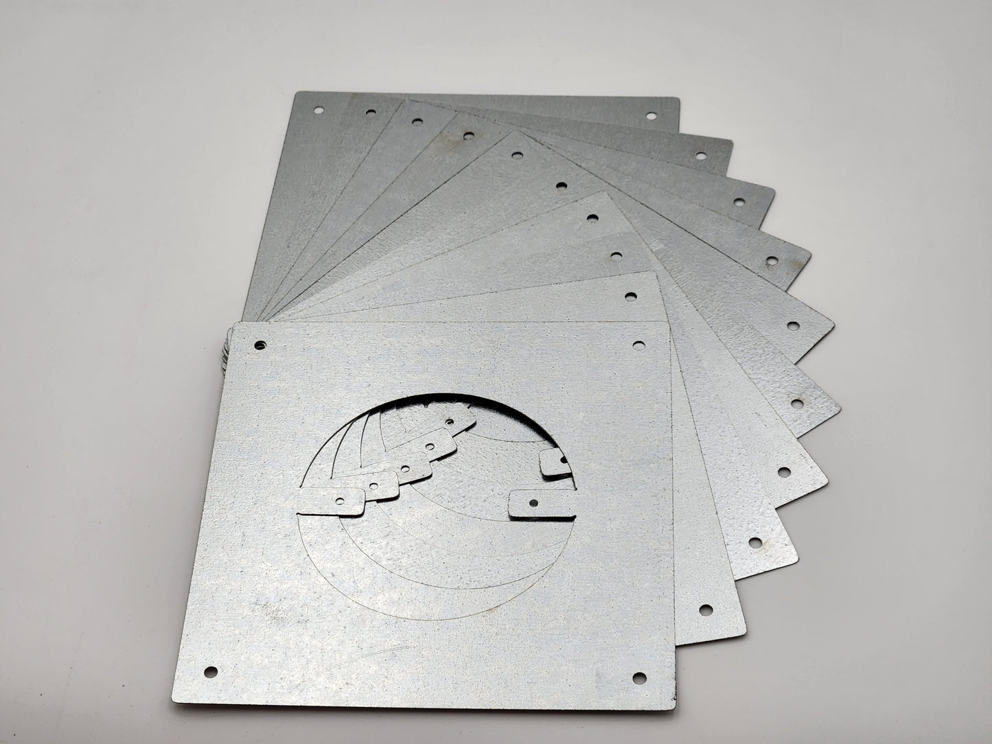 7" Sheet Metal Wall Plates (qty 10)