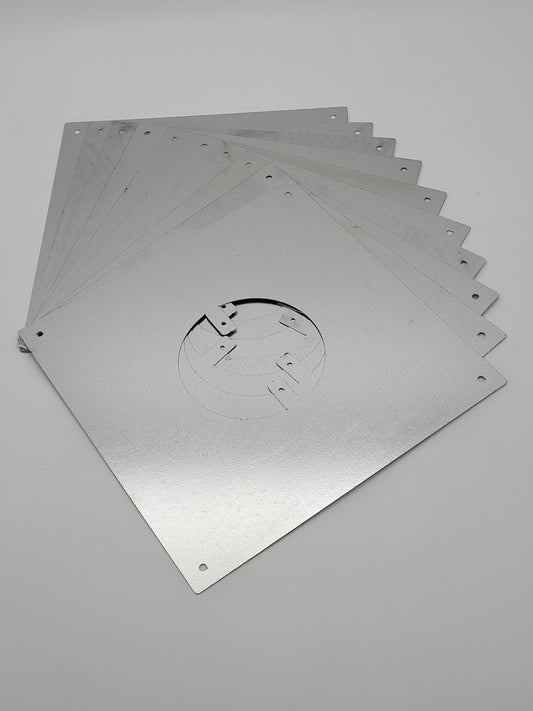 10" Sheet Metal Wall Plate (Qty 10)