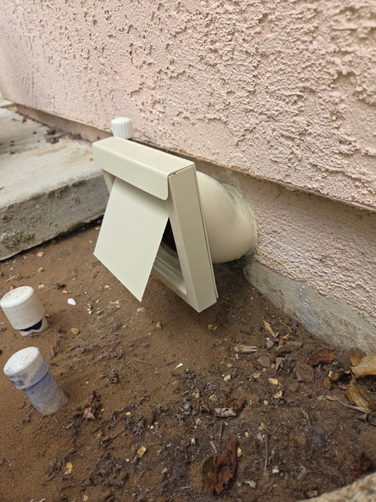 Dryer Slab Vent Termination Adapter