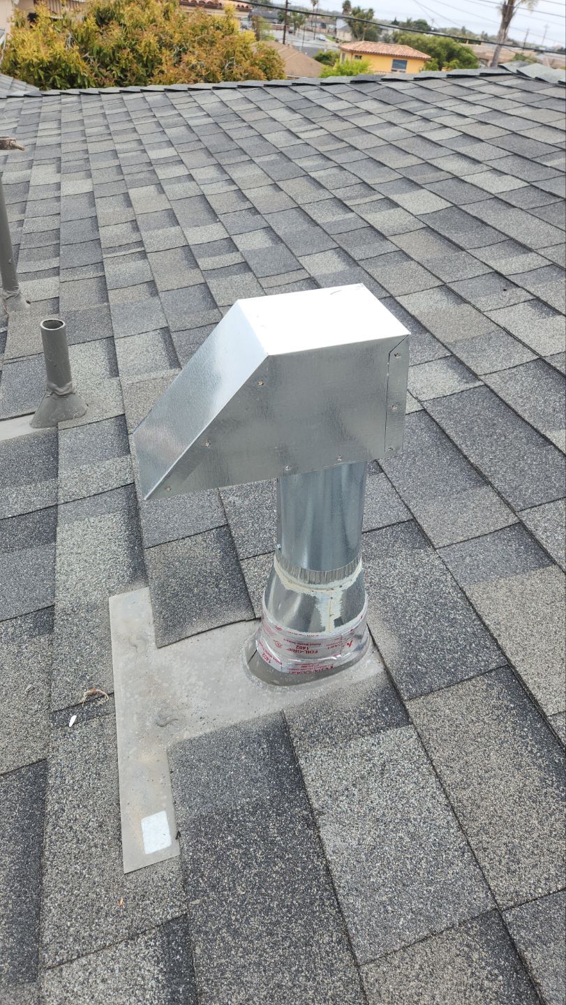 Vertical Roof Top Dryer Vent (Goose Neck)