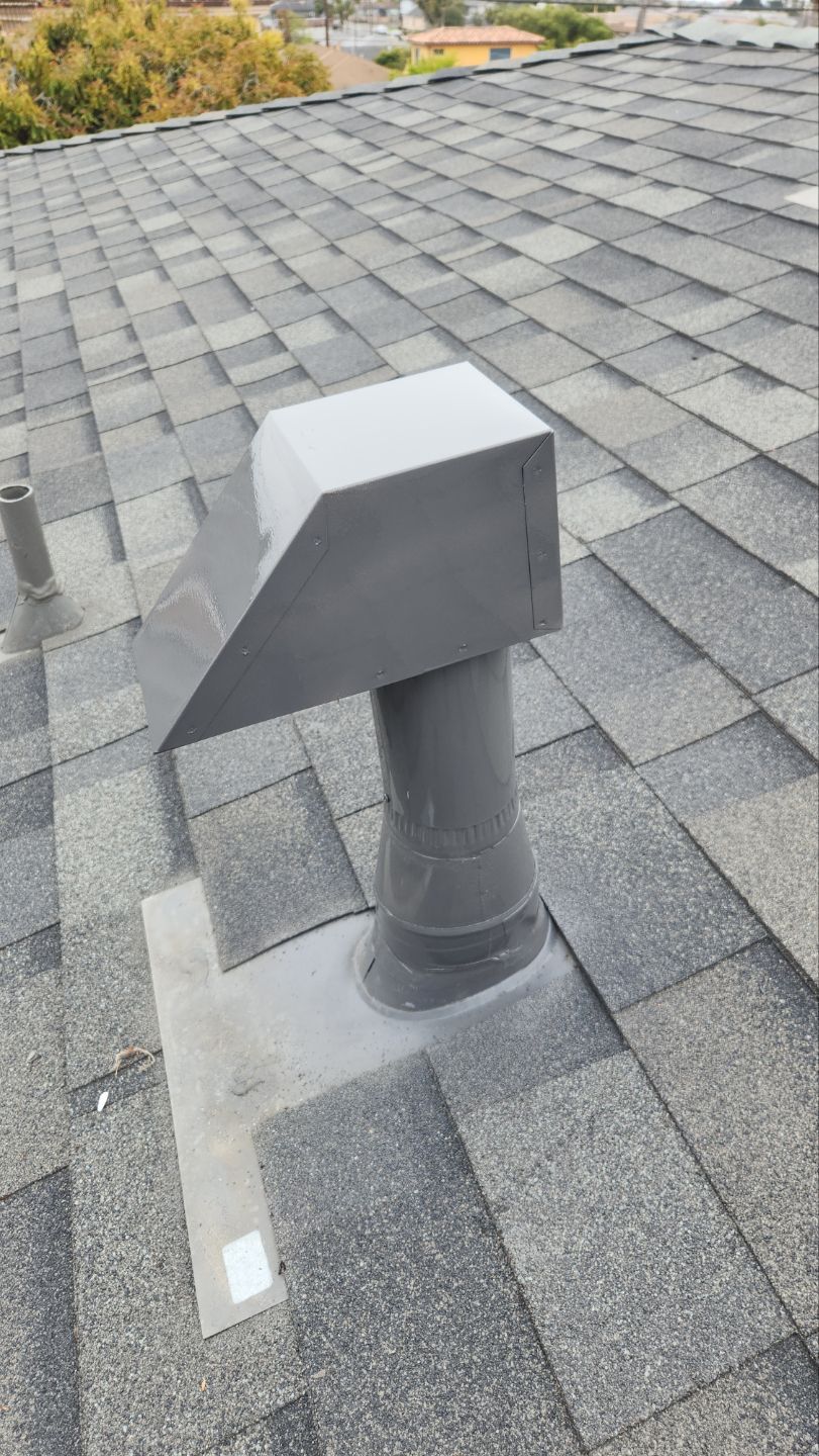 Vertical Roof Top Dryer Vent (Goose Neck)