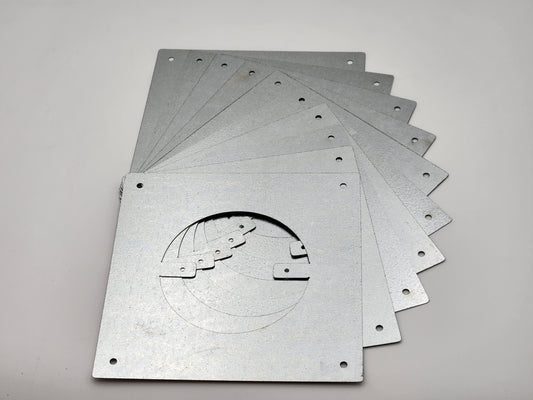 7" Sheet Metal Wall Plates (qty 10)